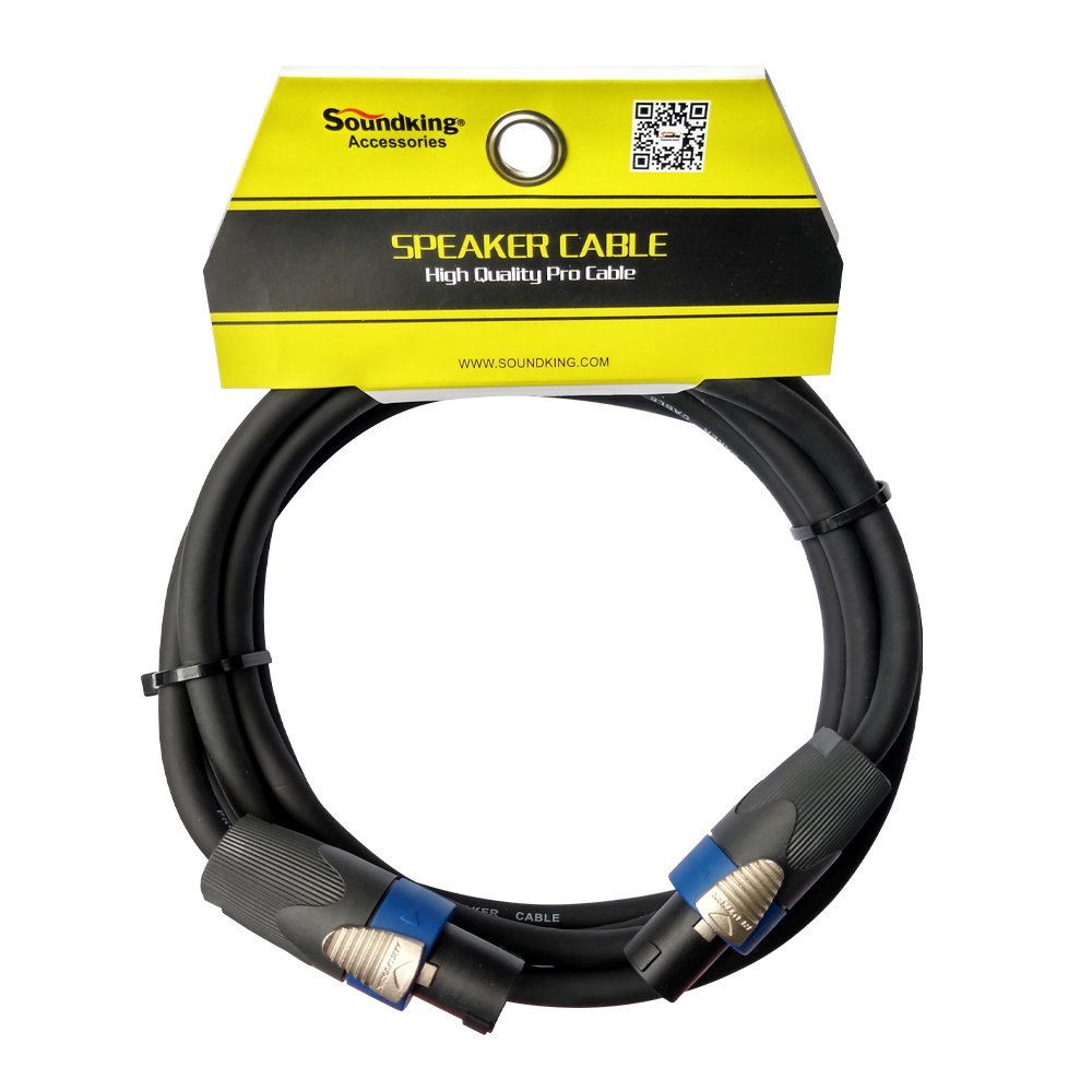 DND002-3M BND002/3M CABLE SPEAKON METALICO MACHO A MACHO 3M "SOUNDKING" - Imagen 1