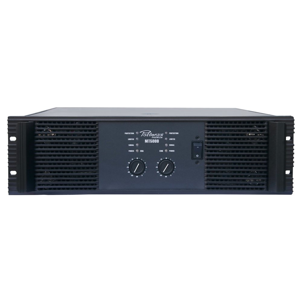 MT5000 MT5000 Amplificador de poder 2x2000W 2 OHM "POTTENZA PREMIUM" - Imagen 1