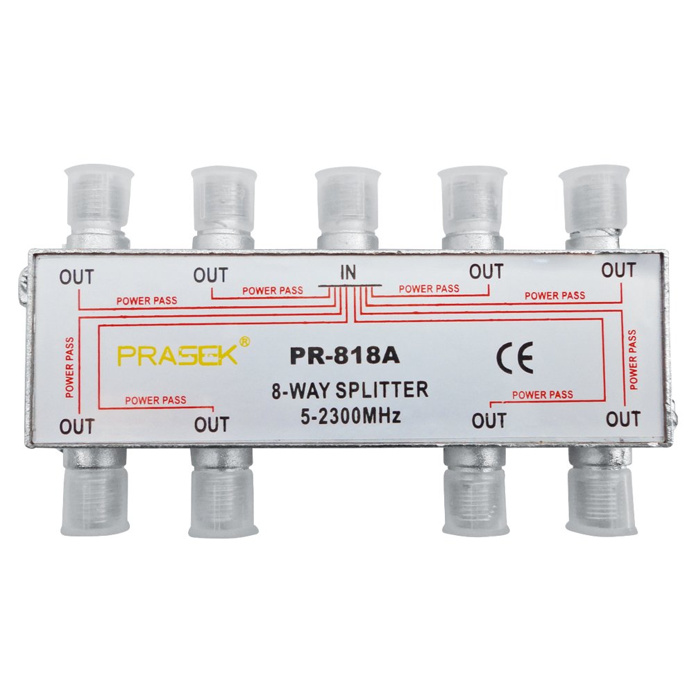 PR-818A 8 vias PR-818A SPLITER 8 VIAS "PRASEK" - Imagen 1