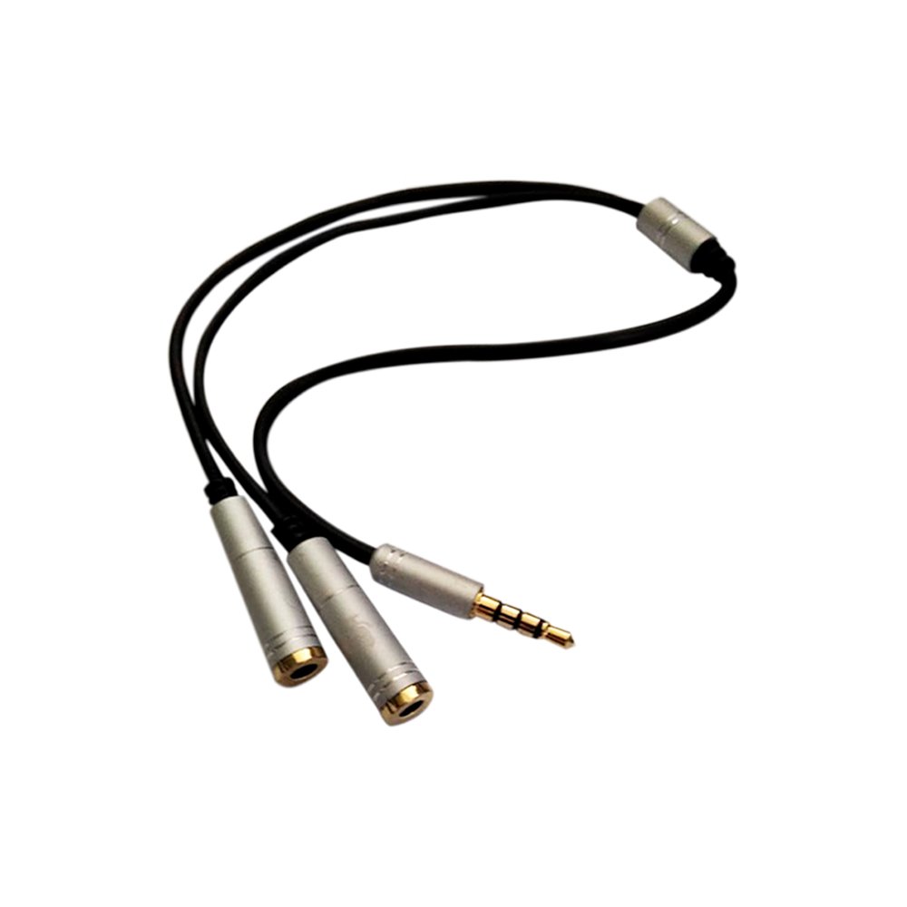 VZ-2143 WEB VZ-2143 Cable 1plug meta. 3.5mm ster. a 2 jack met. 3.5mm "VOZZEX" - Imagen 1