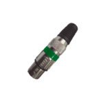 VZ-3515FG CONECTOR JACK CANON METAL VERDE "VOZZEX"