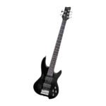 VZ-FB-5S/BK BAJO ELECTRICO ACTIVO 5 CUERDAS 46" NEGRO C/FUNDA C/CABLE PLUG MONO A PLUG MONO C/LLAVE "VOZZEX"