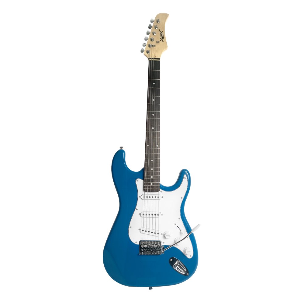 VZ-ST309-01:BL- VZ-ST309-01/BL Guitarra eléctrica 3 pastillas color azul con funda "VOZZEX" - Imagen 1