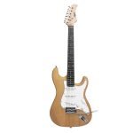 VZ-ST309-01N Guitarra eléctrica 3 pastillas color natural con funda  accesorios: funda, cable de plug a plug, llave del wah wah "VOZZEX"