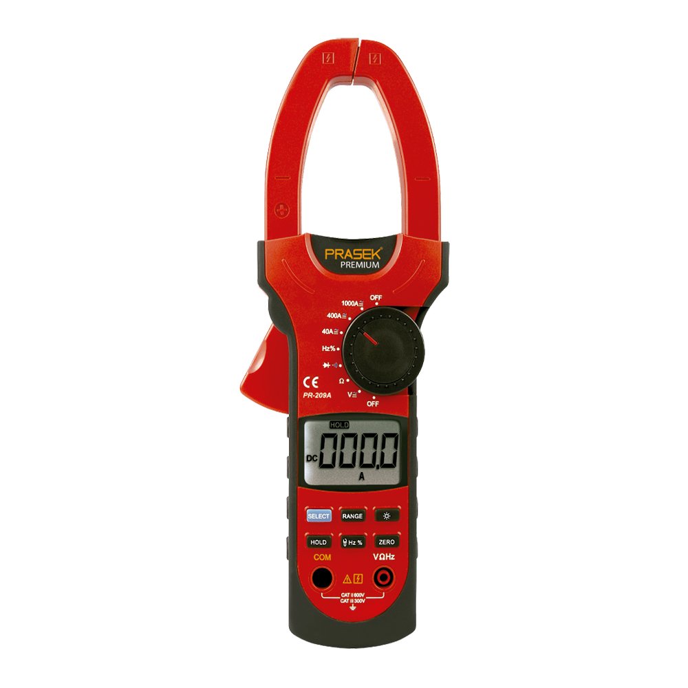 PR-209A PR-209A Pinza amperimétrica digital AC/DC 1000A "PRASEK PREMIUM" - Imagen 1