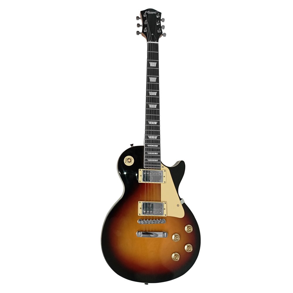 VZ-LP02-SBF FRENTE WEB VZ-LP02/SBF Guitarra eléctrica tipo Les Paul 2 Pastillas Sunburst con funda "VOZZEX" - Imagen 1