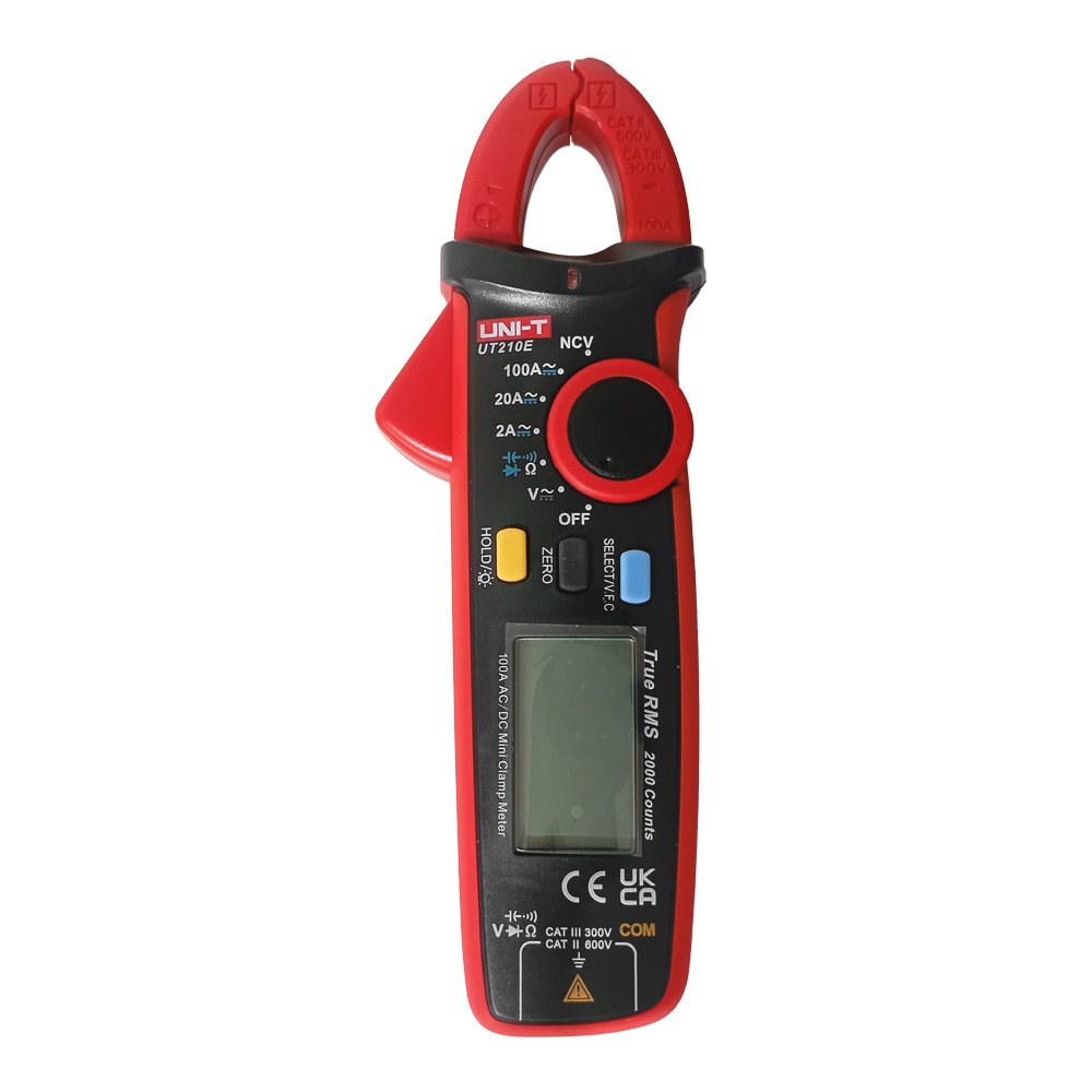 ut-210e frente web UT-210E Mini pinza amperimétrica AC/DC "UNI-T" - Imagen 1