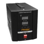 DVR-1500VA ESTABILIZADOR SERVO.C/PANTALLA DIGITAL ENTRADA 100V-250V SALIDA 220V/110V 1500W "PRASEK"