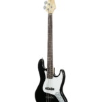VZ-JB/BKF Bajo eléctrico de 4 cuerdas 46" negro con funda "VOZZEX"