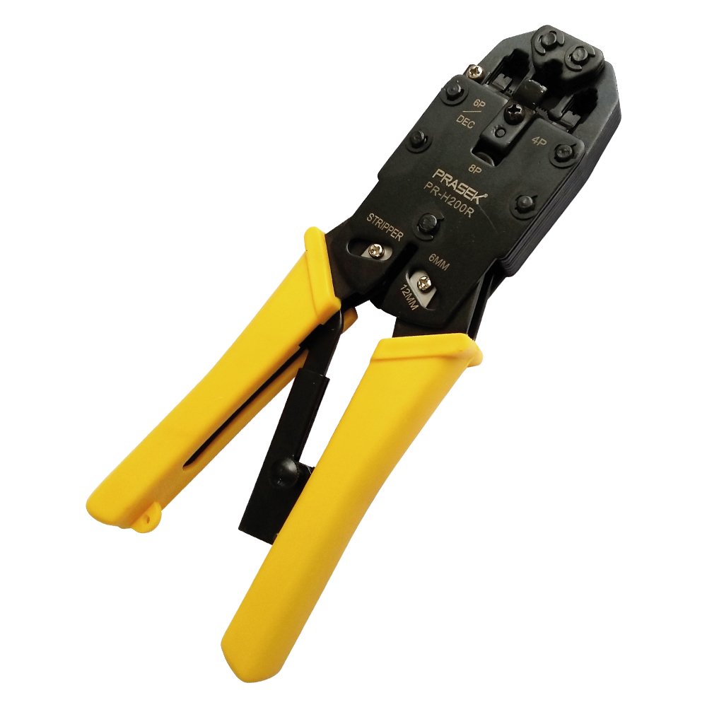 PR-H200R PR-H200R Alicate para RJ-45 / RJ-11 / RJ-12 "PRASEK" - Imagen 1