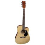 VZ-W11C/NF  GUITARRA ACUSTICA NATURAL 41"CUTAWAY C/FUNDA "VOZZEX"