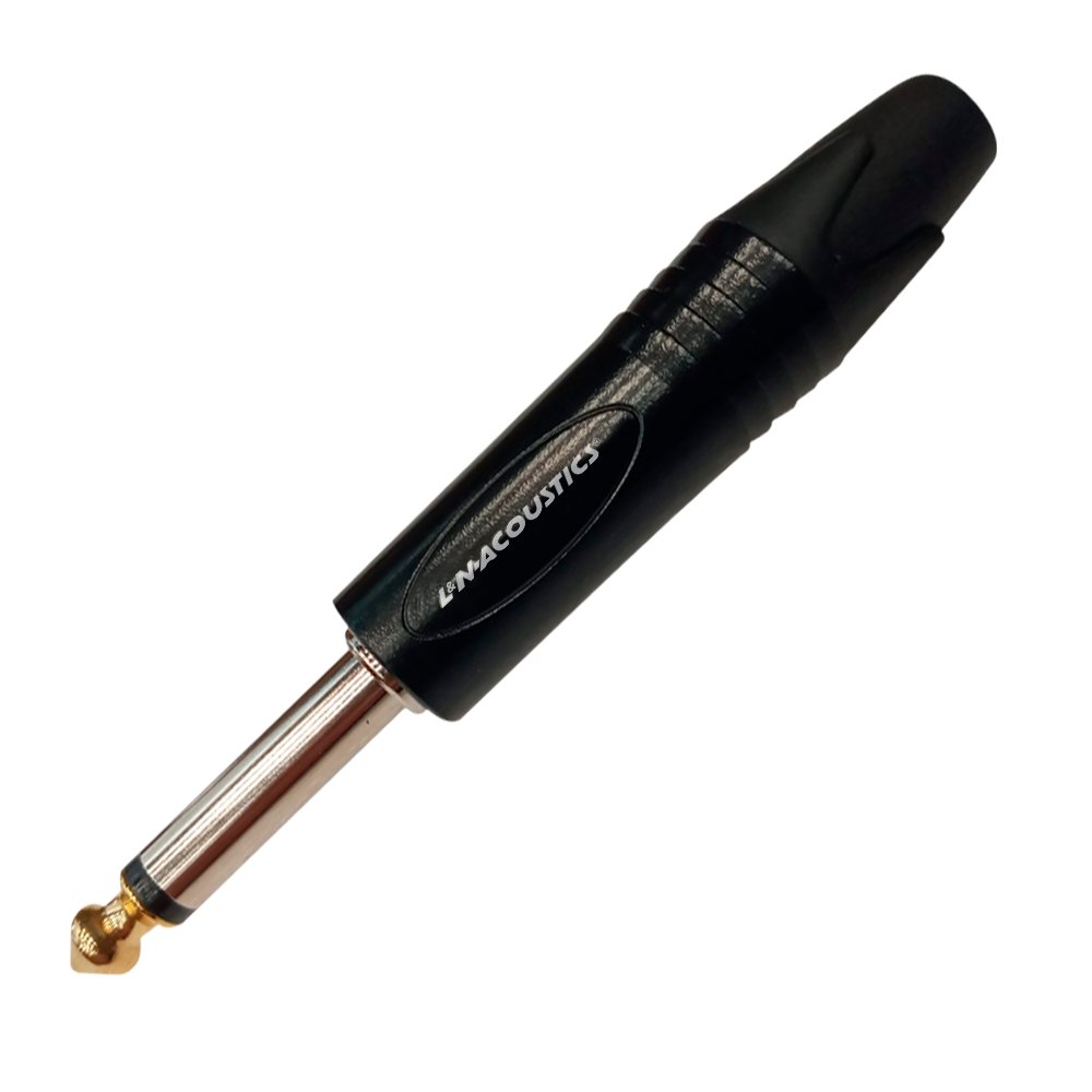 LN-3134BK LN-3134BK Conector Plug mono (Gold tip) de 6.3mm "LN-ACOUSTICS" - Imagen 1