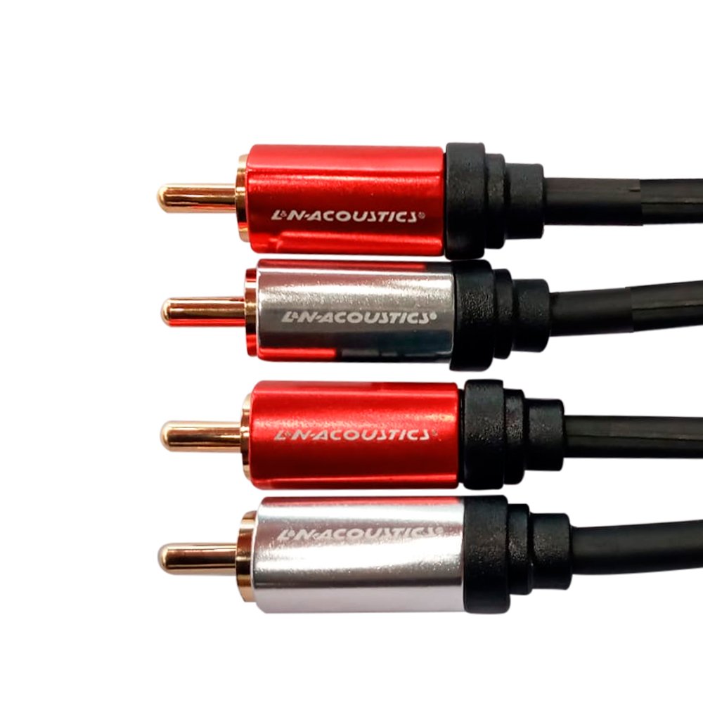 LN-C09 LN-C09-2M Cable 2 plug RCA a 2 plug RCA - 2M "LN-ACOUSTICS" - Imagen 1
