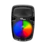 PZ-2115AUN-CB CAJA ACUSTICA ACTIVA 15" C/USB, BT, BAT. FM Y C/1 MICROFONO INALAMBRICO C/LED 2000W PEAK "POTTENZA"
