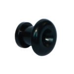 R024BK/PSC Pasador de plástico negro para correa de guitarra con torn. "ROMEO"