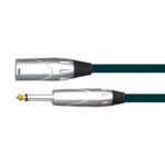 BXJ010-A/3M Cable plug mono 6.3mm a plug XLR 3m "SOUNDKING"