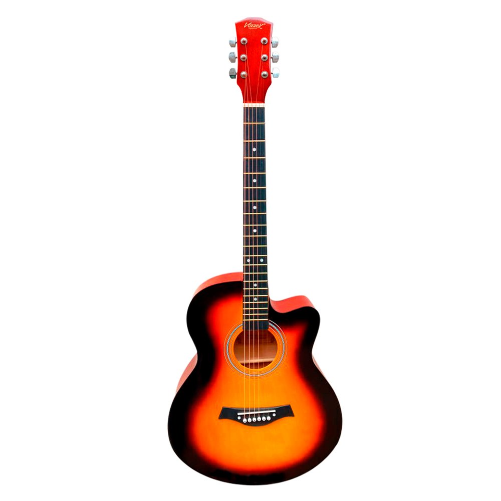 VZ-CH4001-SB web VZ-CH4001/SB Guitarra acústica 39" Sunburst con corte con funda "VOZZEX" - Imagen 1