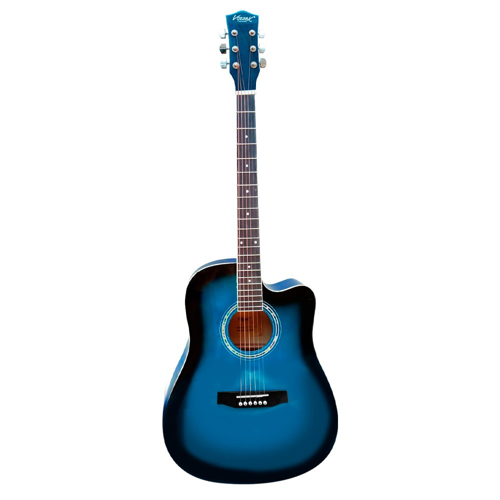 VZ-CHD11-BLS WEB VZ-CHD11/BLS Guitarra acústica 41" azul con corte con funda "VOZZEX" - Imagen 1