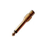 LN-2029 ADAPTADOR JACK  RCA A PLUG MONO DORADO 6.35MM"L&N-ACOUSTICS"