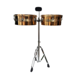VZ-FTB-100G-1 TIMBALES C/PEDESTAL GOLD «VOZZEX»