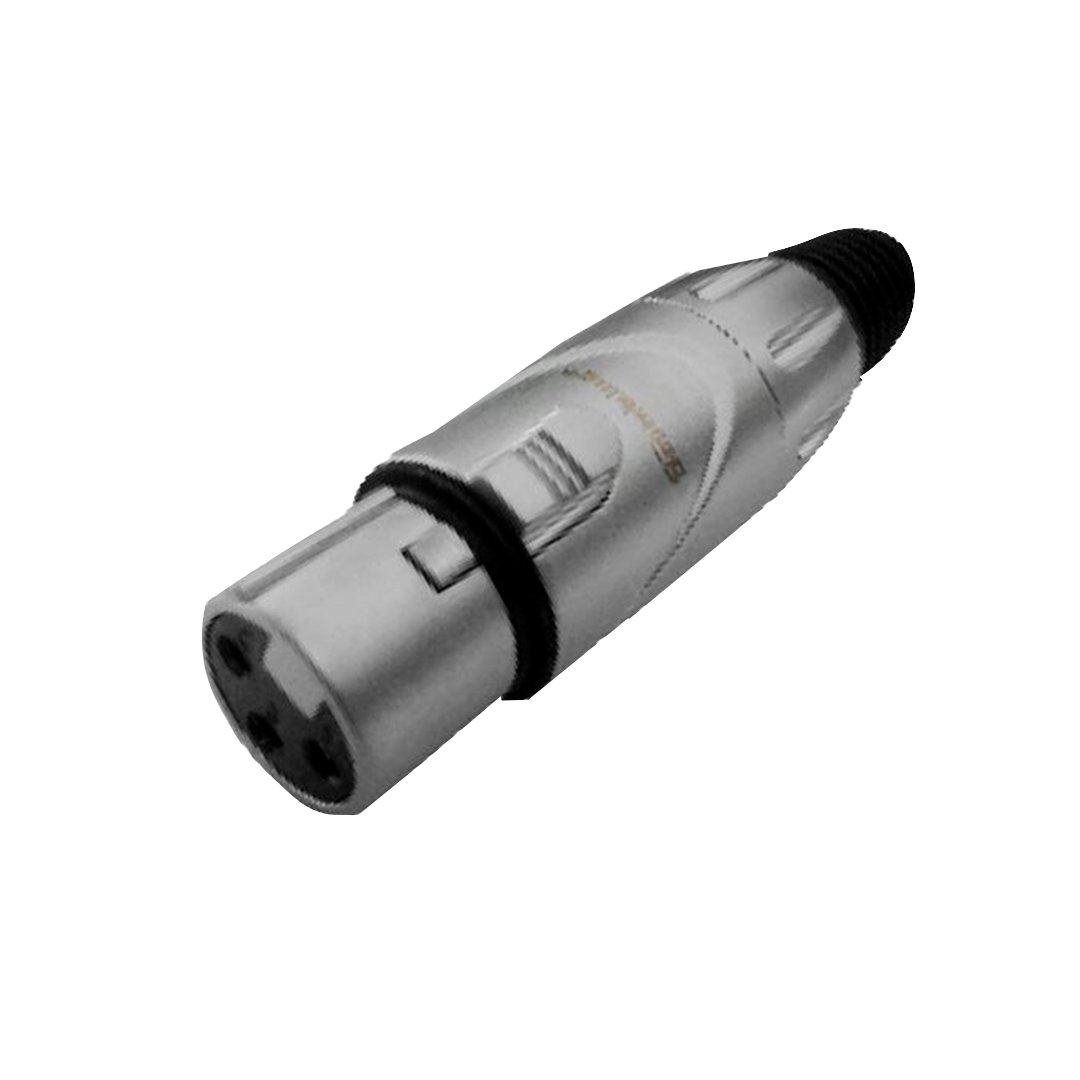 2 CX3F004(3P) JACK XLR METAL ARGENT "SOUNDKING" - Imagen 1
