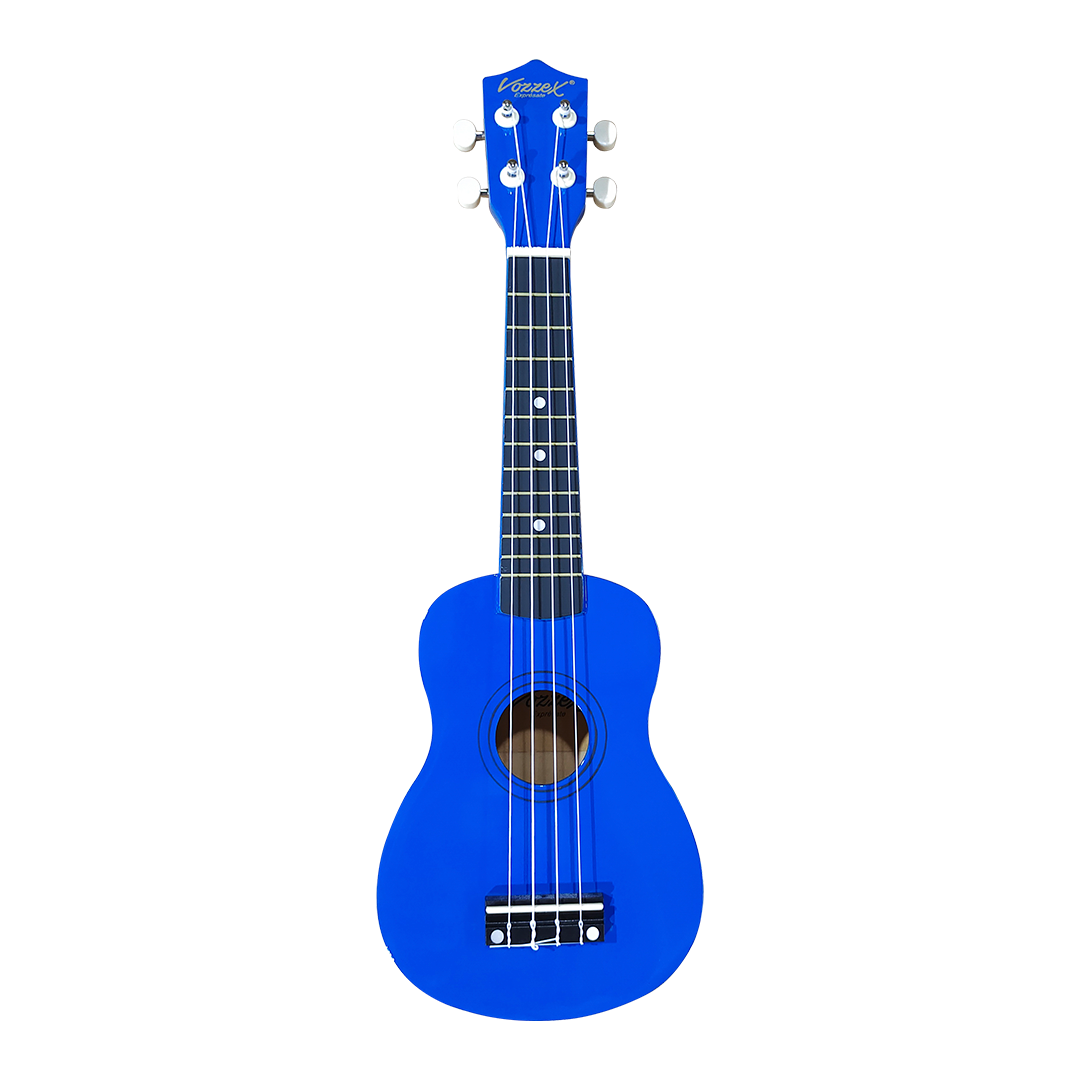 VZ-XU21-11BL WEB VZ-XU21-11BL UKELELE COLOR AZUL C/FUNDA 21" SOPRANO "VOZZEX" - Imagen 1