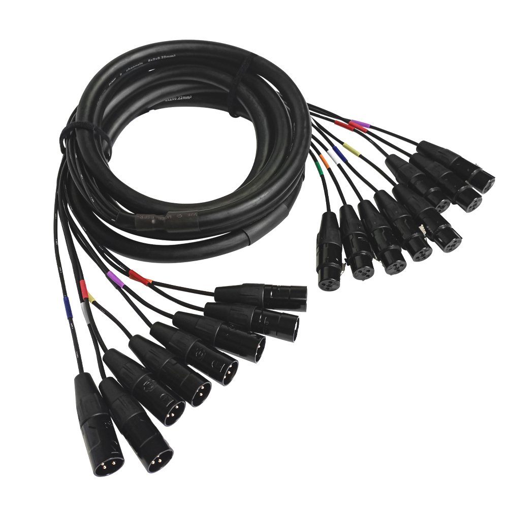 CHLP430LU4 web CHLP430LU4 CABLE DE AUDIO MEDUSA 8 JACK XLR A 8 PLUG XLR DE 4M «PROEL» - Imagen 1