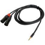 CHLP320LU3 CABLE PLUG STEREO 3.5MM A 2 PLUG XLR DE 3M «PROEL»