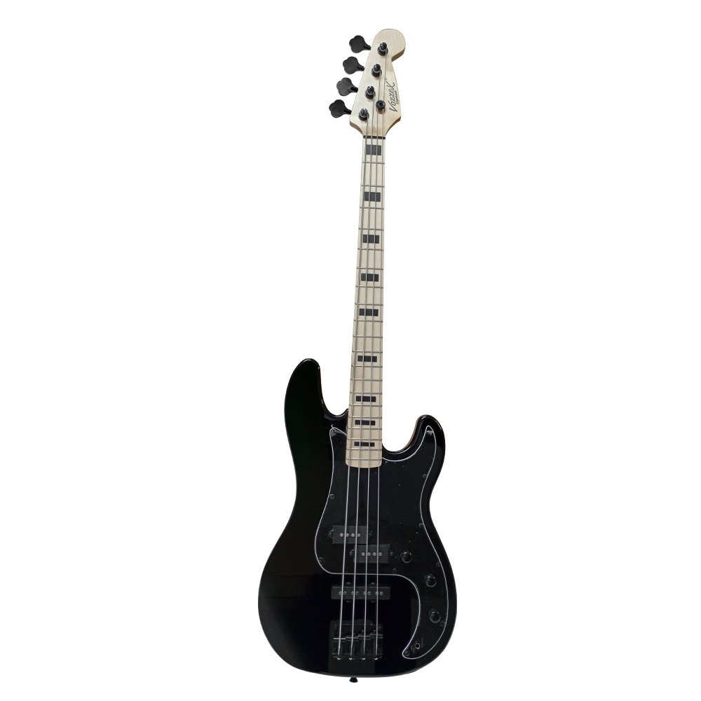 vz-pjms-bk sin fondo WEB VZ-PJMS/BK BAJO ELÉCTRICO 4 CUERDAS 46" NEGRO C/GOLPEADRO NEGRO C/FUNDA «VOZZEX» - Imagen 1