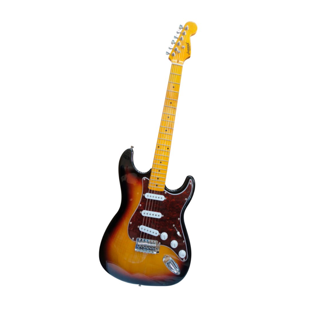 GUITARRA-19.jpg VZ-SST05 GUITARRA ELECT.SUNBURST C/MICA NACAR. "VOZZEX" - Imagen 1