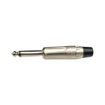 LN-0138 CONECTOR PLUG MONO 6.35MM PLATEADO "L&N-ACOUSTICS"