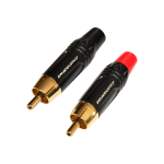 LN-40-BK/R CONECTOR PLUG RCA NEGRO Y ROJO C/ PIN DORADO "L&N-ACOUSTICS"