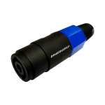 LN-4003 JACK SPEAKON (HEMBRA) 4 PINES NEGRO/AZUL "L&N-ACOUSTICS"