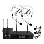 VZ-11V+ MICROFONO INALAMBRICO DUAL DE VINCHA Y SOLAPERO VHF C/SALIDA BALANCEADA "VOZZEX"