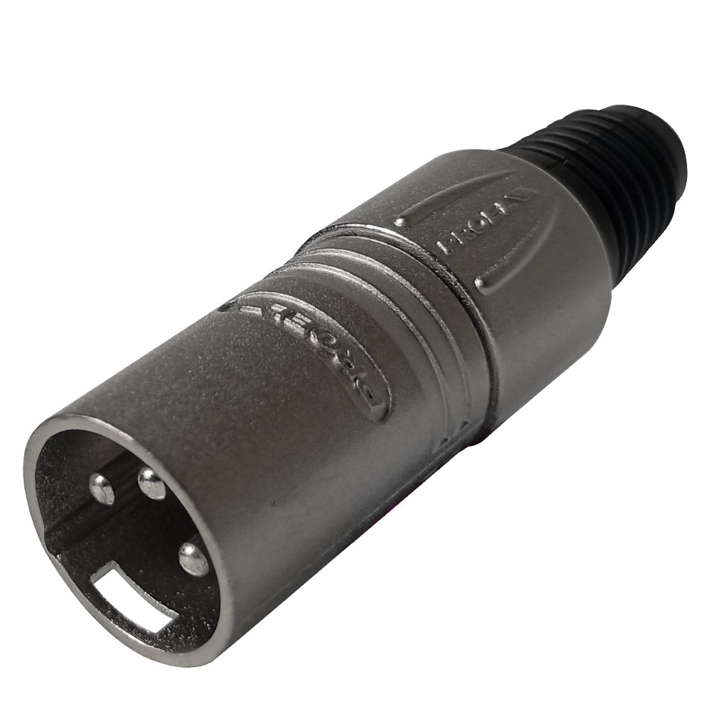 XLR3MVPRO-HD-WEB.jpg XLR3MVPRO PLUG XLR PLATEADO «PROEL» - Imagen 1