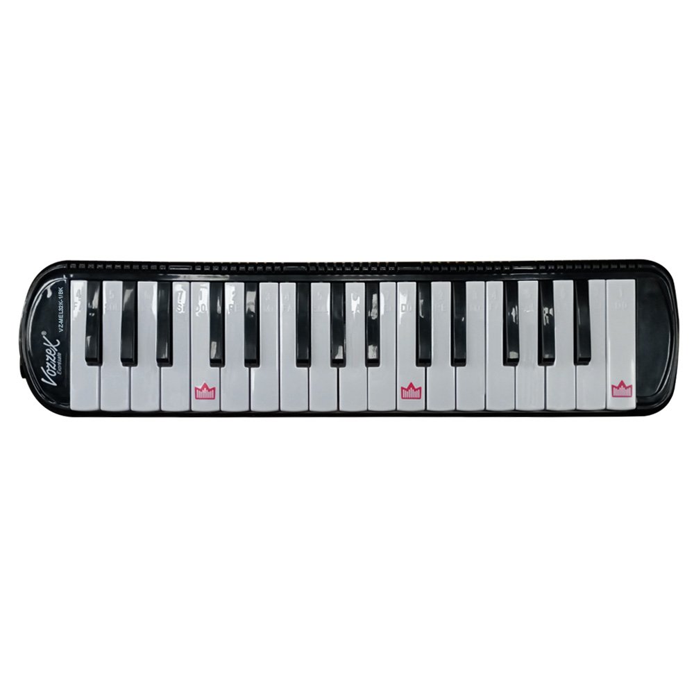 vz-mel32k-1-bk-sin-fondo-para-web-1.jpg VZ-MEL32K-1/BK MELODICA 32 TECLAS C/ESTUCHE DE LONA, MANGUERA Y BOQUILLA – NEGRO «VOZZEX» - Imagen 1