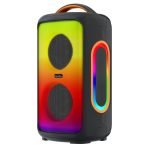 CM55 PARLANTE ACTIVO PORTATIL 160W, C/BT TWS, BATERIA RECARGABLE, A PRUEBA DE AGUA (IPX5) Y LUCES «SOUNDKING»