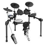 SD210 BATERÍA ELECTRÓNICA CON 8 PADS, 3 CYMBAL PADS, 1 SNARE PADS, 3 TOM PADS, 1 KICK PADS, 1 HI-HAT, 1 CRASH, 1 RIDES, 5 DRUM PADS Y 1 BASS PEDAL, 1 HI - HAT PEDAL C/ MIDI IN, MIDI OUT «SOUNDKING»