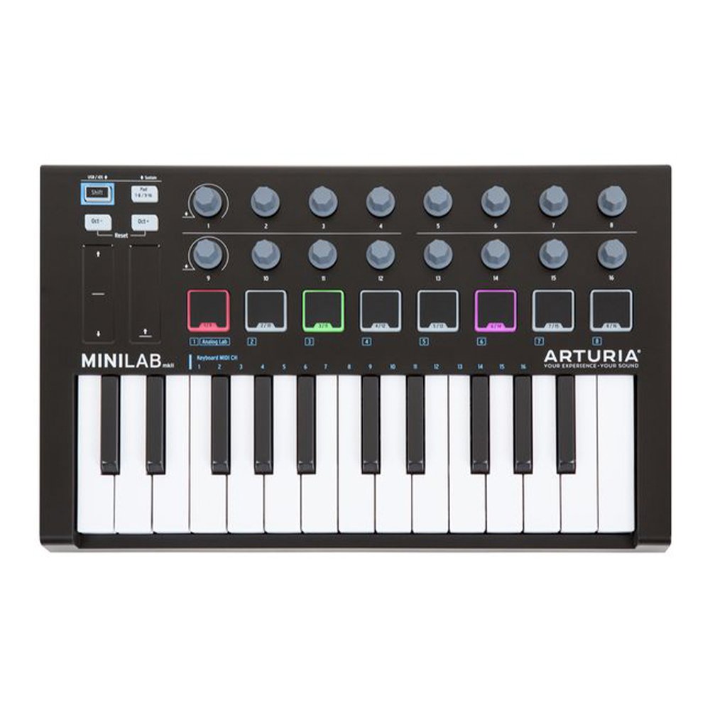 Controlador-MiniLAB-MkII-Black-Edition-1000x1000-1.jpg MiniLab MkII black Edition - Controlador miniLab MkII Black edition "ARTURIA" - Imagen 1