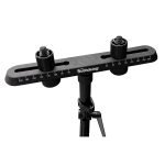 SD295 PEDESTAL PARA DOS MICROFONOS C/BASE REDONDA PESADA 820mm A 1740mm «SOUNDKING» - Imagen 2