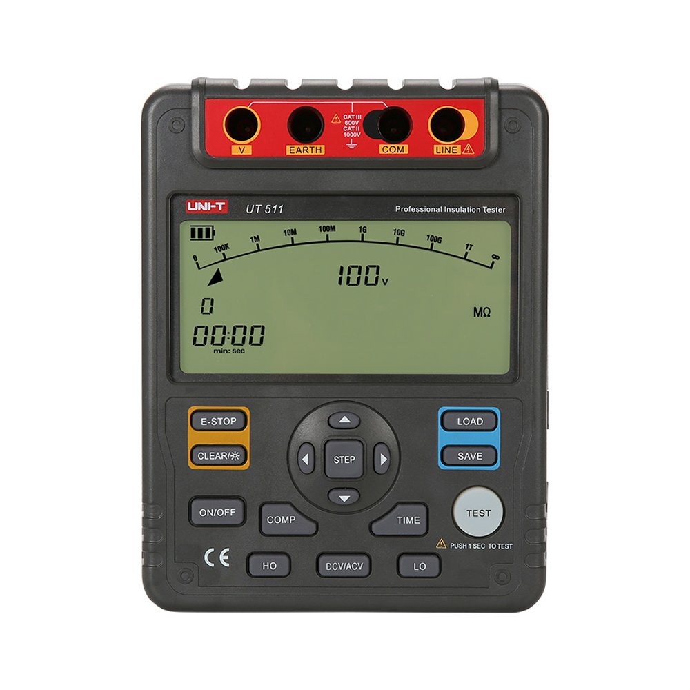 UT511_WEB.jpg UT511 MEGÓMETRO DIGITAL CON ADPATADOR 1000V 10 GΩ «UNI-T» - Imagen 1